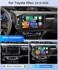 Dash Camera-METEESER-8Core 4+64G Car Radio for Toyota Hilux 2015-2020Wireless Carplay Android Auto-10.1 inch 1280 * 720P IPS Touch Screen 2