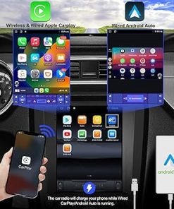 Dash Camera-AUMUME-2+32G Android 12 Double Din Car Stereo for Ford Mustang 2010-2014 with 9.7 Inch Touchscreen Radio Built-in Wireless Carplay/Android Auto/GPS/Bluetooth/FM/AUX-in/Steering Wheel Controls/Backup Camera 2