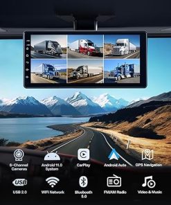 Dash Camera-Seventour-6-Channel Dash Cam 1080P Backup Camera System with 10.33 Inch Touch Parking Monitor-DVR Recording Back Up Camera for RV/Truck/Trailer/Van/SUV/Cars 2