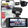 Dash Camera-podofo-Front & Rear View Camera Car Driving Recorder with Wireless Carplay Android Auto Car in-Mirror Mounted Dash Cam 11.26-inch IPS Touchscreen Support DVR Voice Control Bluetooth Call FM Transmitter 5