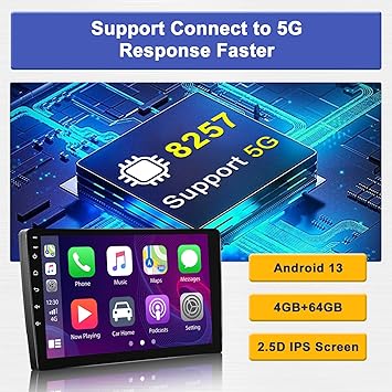 Dash Camera-Hikity-Hikity 8 Core 4+64GB Android 13 Double Din Car Stereo Wireless Carplay- 9 Inch Touchscreen Android Auto Car Radio Receiver Support GPS Navigation Bluetooth FM DSP Split Screen 59UI 2 Dash Camera-Hikity-Hikity 8 Core 4+64GB Android 13 Double Din Car Stereo Wireless Carplay- 9 Inch Touchscreen Android Auto Car Radio Receiver Support GPS Navigation Bluetooth FM DSP Split Screen 59UI - Image 2