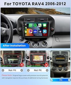 Dash Camera-METEESER-8Core 6+128G Car Stereo for Toyota RAV4 2006-2012 Wireless Carplay Android Auto-10.1 inch 1280 * 720P IPS Touch Screen Radio 2