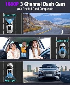 Dash Camera-Tuisau-3 Channel 4K WiFi Dash Cam- 4K/2.5K+1080P+1080P Front Inside and Rear 2