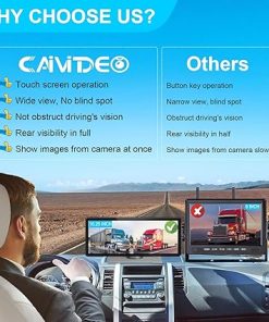 Dash Camera-CAIVIDEO-RV Wireless Backup Cameras with 10.26 inch Touch Monitor for Car Truck Trailer Bus Camper Motorhome- DVR Video Recording 2