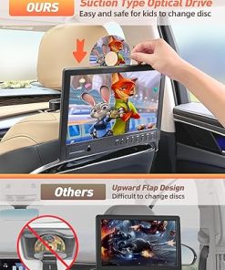 Dash Camera-Arafuna-Arafuna 12.5″ Car DVD Player with Headphone- Portable DVD Player with Headrest Mount 2