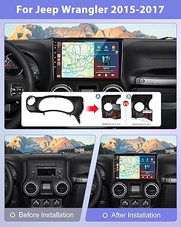 Dash Camera-podofo-8Core 2G+64G Wireless Android Auto & Apple Carplay Car Stereo for Jeep Wrangler JK 2015 2016 2017-5GWiFi 10.1″ IPS 1280*720 Touchscreen Car Radio with Bluetooth5.0 2 Dash Camera-podofo-8Core 2G+64G Wireless Android Auto & Apple Carplay Car Stereo for Jeep Wrangler JK 2015 2016 2017-5GWiFi 10.1" IPS 1280*720 Touchscreen Car Radio with Bluetooth5.0 - Image 2
