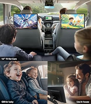 Dash Camera-Seventour-14 inch 4K Android.13 Car TV Headrest Monitor for Cars Back seat Rear Entertainment System- Support Phone Wireless Mirror Link Touch Screen 3 Dash Camera-Seventour-14 inch 4K Android.13 Car TV Headrest Monitor for Cars Back seat Rear Entertainment System- Support Phone Wireless Mirror Link Touch Screen - Image 3