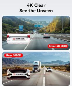 Dash Camera-REDTIGER-REDTIGER Dash Cam Front Rear- 4K/2.5K Full HD Dash Camera for Cars 2