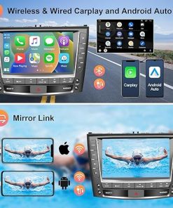 Dash Camera-Hodozzy-[2G+64G] Android Car Stereo for Lexus IS250 IS300 IS350 2006-2012 Radio Carplay Wireless Android Auto- Hodozzy 9 inch Touch Screen with GPS/WiFi/Bluetooth 2