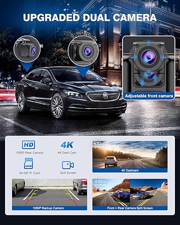 Dash Camera-Sprleaf-Car Play Screen with 4K Dash cam 10.26 Inch Compatible with Apple Carplay/Android Auto- Carplay Screen for Car 1080P Backup Camera GPS Navigation/Mirror Link/Voice Control 3 Dash Camera-Sprleaf-Car Play Screen with 4K Dash cam 10.26 Inch Compatible with Apple Carplay/Android Auto- Carplay Screen for Car 1080P Backup Camera GPS Navigation/Mirror Link/Voice Control - Image 3