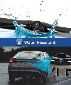 Dash Camera-Pyle-Pyle Backup Car Camera Rear View Mirror Screen Monitor System with Parking & Reverse Safety Distance Scale Lines- OEM Fit 2