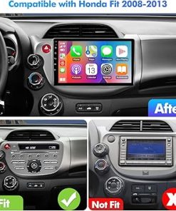 Dash Camera-FeirTon-2+32G 10.1-inch Android 12 Car Stereo for Honda Fit 2008-2013 IPS Touchscreen Screen Car Radio with Carplay & Android Auto Support Backup Camera GPS FM Navi BT SWC 2