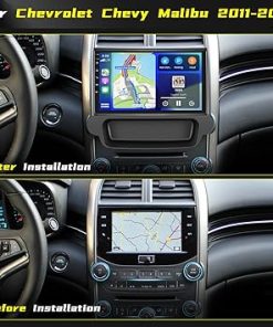 Dash Camera-Hikity-[2+64G] Hikity Android 13 Car Stereo for Chevrolet Chevy Malibu Radio 2011-2014 with Wireless Carplay Android Auto- 9 Inch Touch Screen GPS Bluetooth WiFi FM RDS EQ Mirror Link Backup Camera Mic 2