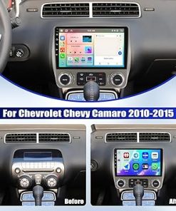 Dash Camera-AMprime-[4+64G] 8-Core Android 13 Car Stereo for Chevrolet Chevy Camaro 2010-2015 with Wireless Carplay&Android Auto-9 Inch Car Radio with Mirror Link Bluetooth FM/RDS WiFi GPS SWC Dual USB+AHD Backup Camera 2