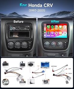 Dash Camera-podofo-Podofo HiFi 16EQ 2G+64G Android Car Stereo for 1997-2001 Honda CRV Radio -Manual A/C with Wireless CarPlay Android Auto MirrorLink-9inch HD Touchscreen Radio with Bluetooth GPS WiFi SWC Backup Camera 2
