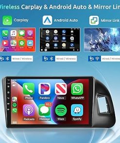 Dash Camera-Rimoody-2+64G Android Car Radio Car Stereo for Audi Q5 2010-2018 with Wireless Carplay Android Auto- 9’’ Touch Screen Head Unit Mirror Link WiFi GPS Navigation Bluetooth FM RDS EQ AHD Backup Camera SWC MIC 2