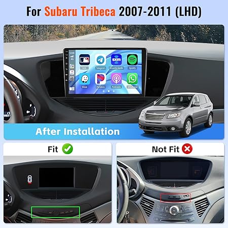Dash Camera-Realdio-Android Car Stereo for Subaru Tribeca 2007 2008 2009 2010 2011 (LHD) with CarPlay Android Auto 26UI 2GB+64GB 2 Dash Camera-Realdio-Android Car Stereo for Subaru Tribeca 2007 2008 2009 2010 2011 (LHD) with CarPlay Android Auto 26UI 2GB+64GB - Image 2