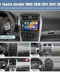 Dash Camera-Naifay-Naifay Android Car Stereo for Toyota Corolla 2009 2010 2011 2012 2013 with Wireless Carplay Android Auto- 2+32G 9 inch Touch Screen for Corolla Radio Bluetooth Car Audio Receivers GPS WiFi SWC 2