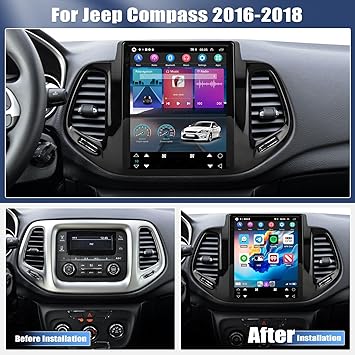 Dash Camera-OiLiehu-2G+64G Android 13 Car Stereo for Jeep Compass 2016-2018 with Wireless Carplay Android Auto-9.7″ HD Touch Screen Jeep Compass Car Radio with GPS/WiFi 2 Dash Camera-OiLiehu-2G+64G Android 13 Car Stereo for Jeep Compass 2016-2018 with Wireless Carplay Android Auto-9.7" HD Touch Screen Jeep Compass Car Radio with GPS/WiFi - Image 2