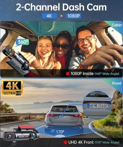 Dash Camera-Juscar-Smart 4K Dual Dash Cam with WiFi GPS- Voice Control 2