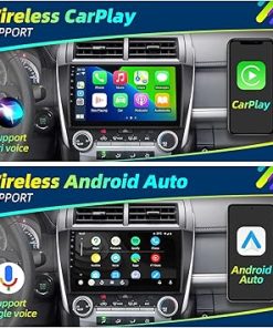 Dash Camera-crownyu-for Toyota Camry 2012 2013 2014 Upgrade Android Radio Compatible with Wirelessly Carplay Android Auto Car Stereo Bluetooth Navigation Touch Screen GPS 8core 4GB RAM 64GB Head Unit Media Player 2