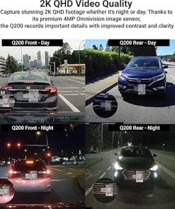 Dash Camera-THINKWARE-THINKWARE Q200 2CH Dash Cam 2K Front 1080P Rear Car Dashboard Camera- WiFi 2