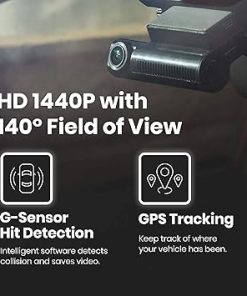 Dash Camera-SYLVANIA-SYLVANIA – Roadsight Stealth Dash Camera – 140 Degree View- HD 1440p 2