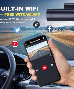 Dash Camera-PHOVOLT-PHOVOLT WiFi Single Recording Driving Recorder 128G Storage- no Installation Required 2