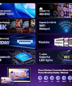 Dash Camera-AINAVITO-13.3 Inch Android Portable Car Headrest Monitor-Car TV Tablet for Car Back Seat 2