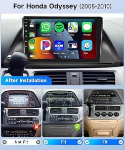 Dash Camera-METEESER-8Core 2+64G Car Stereo for Honda Odyssey 2005-2010 Wireless Carplay Android Auto-10″ 1280 * 720P IPS Touch Screen Radio 2