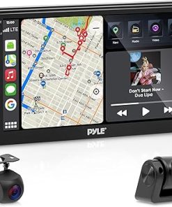 Dash Camera-Pyle-Pyle Single DIN Car Stereo Receiver – 7″ 1080P HD Touch Screen Bluetooth Car Radio Audio Receiver Multimedia Player – WiFi/GPS/AM/FM- Mirror Link for Android/iOS