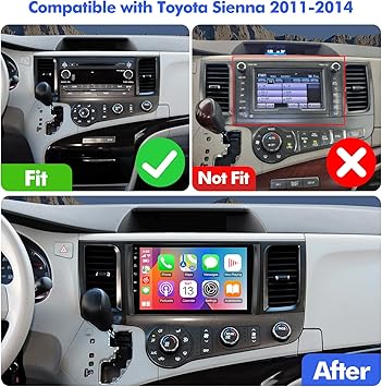 Dash Camera-AUMUME-Android 10 Double Din Car Stereo for Toyota Sienna 2011-2014 with 9 Inch Touchscreen Radio Built-in Wireless Carplay/Android Auto/GPS/Bluetooth/FM/AUX-in/Steering Wheel Control Backup Camera 2 Dash Camera-AUMUME-Android 10 Double Din Car Stereo for Toyota Sienna 2011-2014 with 9 Inch Touchscreen Radio Built-in Wireless Carplay/Android Auto/GPS/Bluetooth/FM/AUX-in/Steering Wheel Control Backup Camera - Image 2