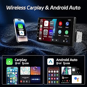 Dash Camera-NHOPEEW-9 inch Single Din Touchscreen Car Stereo with Wireless Carplay and Android Auto- NHOPEEW Detachable IPS Touch Screen Car Radio – Mirror Link 3 Dash Camera-NHOPEEW-9 inch Single Din Touchscreen Car Stereo with Wireless Carplay and Android Auto- NHOPEEW Detachable IPS Touch Screen Car Radio - Mirror Link - Image 3