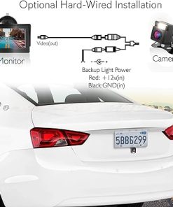 Dash Camera-Pyle-Pyle Wireless Backup Rear View Camera – Waterproof Car Parking Rearview Reverse Safety/Vehicle Monitor System w/ 4.3” Video Color LCD Display Screen- Distance Scale Lines 2
