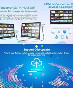 Dash Camera-Kaskawise-Kaskawise Android 11 Car Tvs for Back Seat-2G+32G Headrest Monitor Tablet with 12.4″ Touch Screen 2