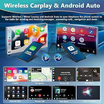 Dash Camera-podofo-Podofo 2+32G Car Stereo for Honda Civic 2006 2007 2008 2009 2010 2011 with Wireless Carplay Android Auto-9 Inch Touch Screen Car Radio with Bluetooth 3 Dash Camera-podofo-Podofo 2+32G Car Stereo for Honda Civic 2006 2007 2008 2009 2010 2011 with Wireless Carplay Android Auto-9 Inch Touch Screen Car Radio with Bluetooth - Image 3