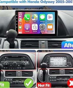 Dash Camera-FeirTon-2+32G 9-inch Android 12 Car Stereo for Honda Odyssey 2005-2010 IPS Touchscreen Screen Car Radio with Carplay & Android Auto Support Backup Camera GPS FM Navi BT SWC 2
