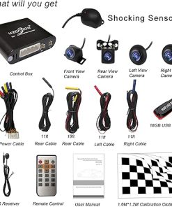 Dash Camera-weivision-Universal 360 Degree Bird View System Car DVR Record Panoramic View All Round Rear View Camera System for All Car 2