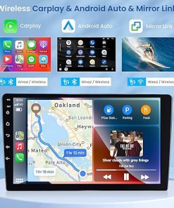 Dash Camera-Rimoody-8 Core 4G+64G Android Car Stereo for Toyota Camry 2006-2011 Wireless Carplay Android Auto Car Radio- 9’’ Head Unit Touch Screen Mirror Link WiFi GPS Bluetooth FM RDS Backup Camera SWC Mic 2