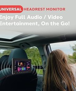 Dash Camera-Pyle-Pyle – Car DVD Player- Universal Car Headrest Mount Display Monitor – 9.4 Inch 2