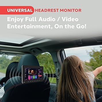 Dash Camera-Pyle-Pyle – Car DVD Player- Universal Car Headrest Mount Display Monitor – 9.4 Inch 2 Dash Camera-Pyle-Pyle - Car DVD Player- Universal Car Headrest Mount Display Monitor - 9.4 Inch - Image 2