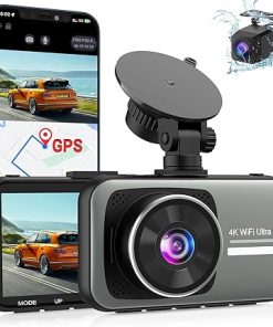 Dash Camera-fulvdi-4K Dash Cam Front and Rear 1080P Dual Dash Cam- 4K/2K Full HD Dash Camera for Cars