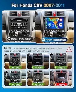 Dash Camera-METEESER-8Core 6+128G Car Stereo for Honda CRV 2007-2011 Wireless Carplay Android Auto-9 inch 1280 * 720P IPS Touch Screen Radio 2