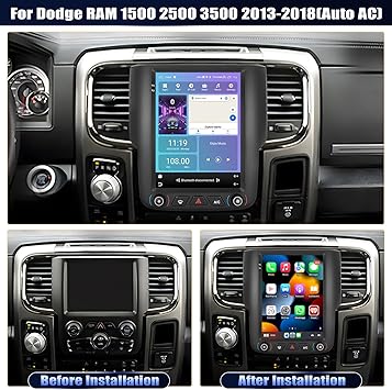 Dash Camera-GOHHDL-2+64G Android 13 Car Stereo for Dodge RAM 1500 2500 3500 2013-2018(Auto AC) with Wireless Carplay Android Auto- 9.7 ’’ Touchscreen in Dash GPS Radio with GPS WiFi Bluetooth FM RDS EQ SWC Backup Camera 2 Dash Camera-GOHHDL-2+64G Android 13 Car Stereo for Dodge RAM 1500 2500 3500 2013-2018(Auto AC) with Wireless Carplay Android Auto- 9.7 ’’ Touchscreen in Dash GPS Radio with GPS WiFi Bluetooth FM RDS EQ SWC Backup Camera - Image 2