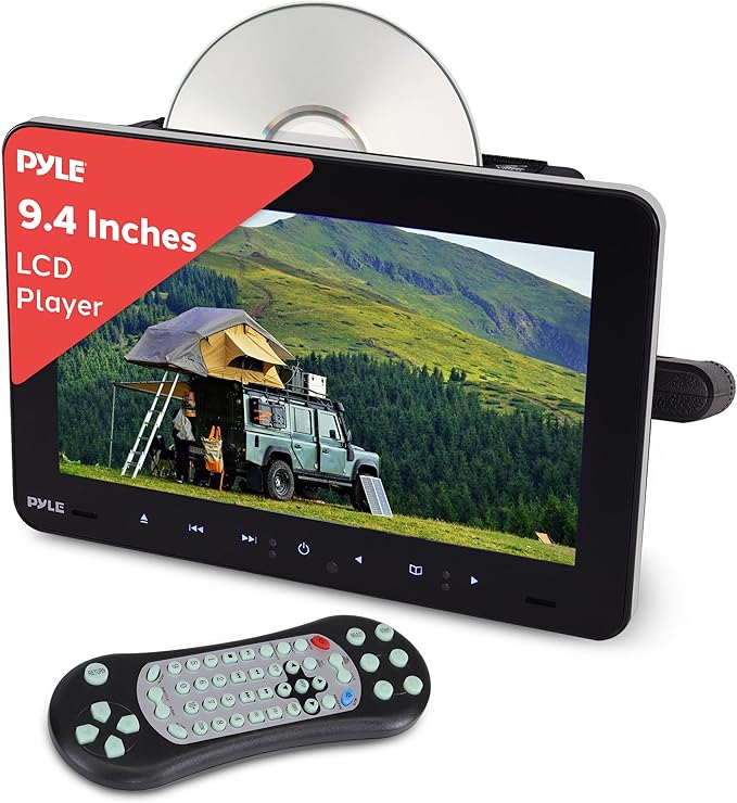 Dash Camera-Pyle-Pyle Vehicle Headrest Mount Multimedia Disc Player – 9.4’’ Hi-Res LCD Display- CD/DVD Player 3 Dash Camera-Pyle-Pyle Vehicle Headrest Mount Multimedia Disc Player - 9.4’’ Hi-Res LCD Display- CD/DVD Player - Image 3