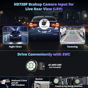 Dash Camera-ATOTOLIFE-F7WE Double Din Car Stereo with Backup Camera- 7inch Wireless CarPlay Touch Screen in-Dash Video Receivers 3 Dash Camera-ATOTOLIFE-F7WE Double Din Car Stereo with Backup Camera- 7inch Wireless CarPlay Touch Screen in-Dash Video Receivers - Image 3