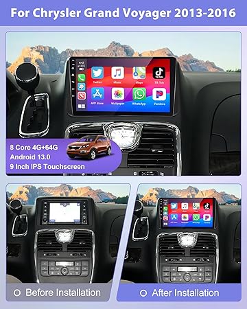 Dash Camera-podofo-Podofo【8Core 4+64G】Car Stereo for Dodge Grand Caravan 2011-2020 for Chrysler Grand Voyager 2011-2015-9“1280*720 IPS Touchscreen Car Radio with Carplay Android Auto GPS Bluetooth+MIC+AHD Backup Camera 2 Dash Camera-podofo-Podofo【8Core 4+64G】Car Stereo for Dodge Grand Caravan 2011-2020 for Chrysler Grand Voyager 2011-2015-9“1280*720 IPS Touchscreen Car Radio with Carplay Android Auto GPS Bluetooth+MIC+AHD Backup Camera - Image 2