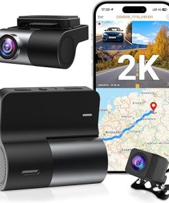 Dash Camera-fulvdi-Dash Cam Front and Rear 2K 1440P Dual Channel Dash Cam Ultra HD 2K + 1080P Dashcam for Car- Built-in Wi-Fi GPS