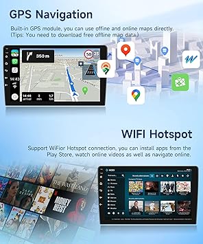 Dash Camera-Rimoody-2G+64G Car Radio for Toyota RAV4 2001-2006- Rimoody Android 13 Car Stereo Wireless Carplay and Android Auto 9 Inch Touch Screen Mirror Link Bluetooth FM/RDS EQ GPS WiFi SWC Backup Camera 3 Dash Camera-Rimoody-2G+64G Car Radio for Toyota RAV4 2001-2006- Rimoody Android 13 Car Stereo Wireless Carplay and Android Auto 9 Inch Touch Screen Mirror Link Bluetooth FM/RDS EQ GPS WiFi SWC Backup Camera - Image 3