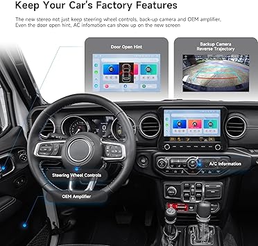 Dash Camera-dasaita-Dasaita Android 13 Car Stereo Upgrade for Jeep Wrangler JL & Gladiator JT 2018-2022 Wireless Carplay & Android Auto- 10.2″ Touch Screen 3 Dash Camera-dasaita-Dasaita Android 13 Car Stereo Upgrade for Jeep Wrangler JL & Gladiator JT 2018-2022 Wireless Carplay & Android Auto- 10.2" Touch Screen - Image 3